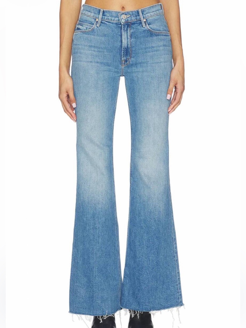 MOTHER Superior The Doozy Flare Jeans Heads or Tails Wash Sz 29